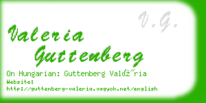 valeria guttenberg business card